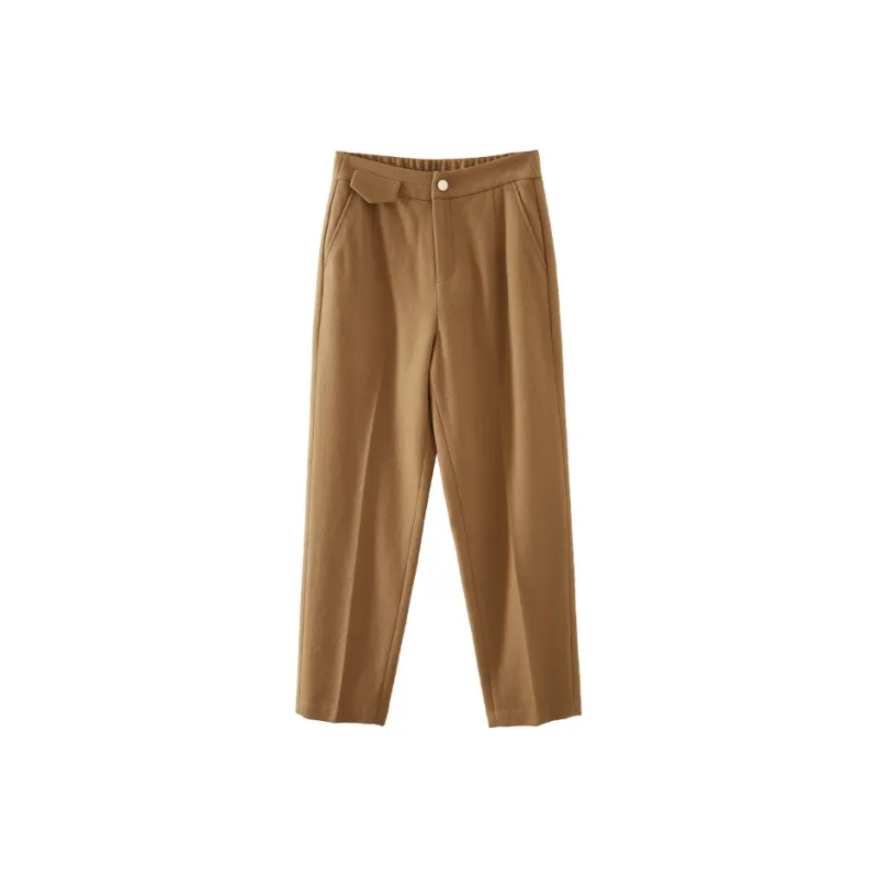 YALIDA Casual Pants Women's Camel-0
