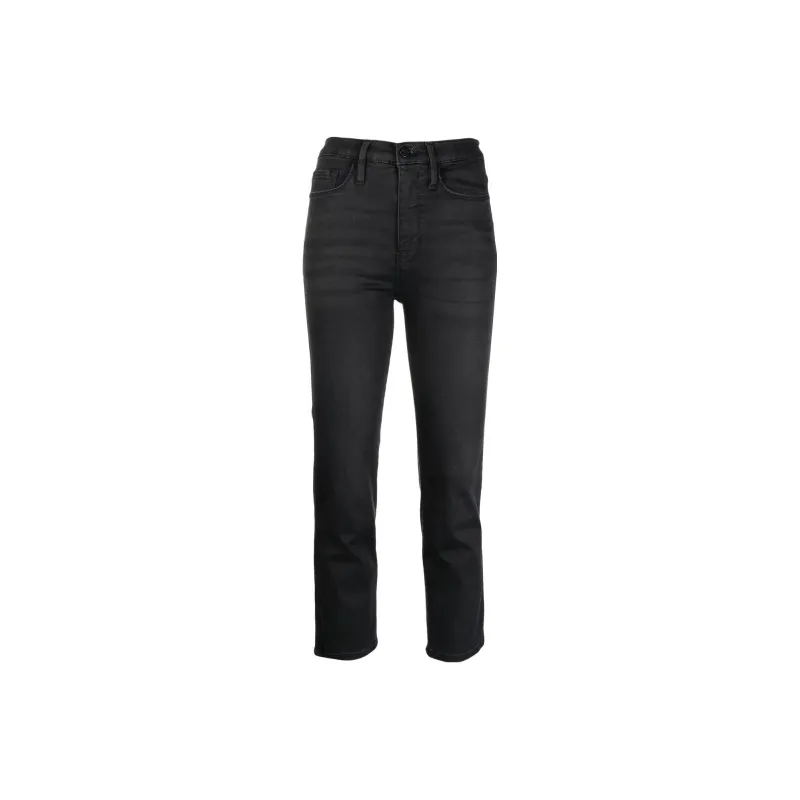 FRAME Cropped Straight leg Jeans-0