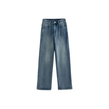 Initial Language Jeans Women's Stone Wash Vintage Blue