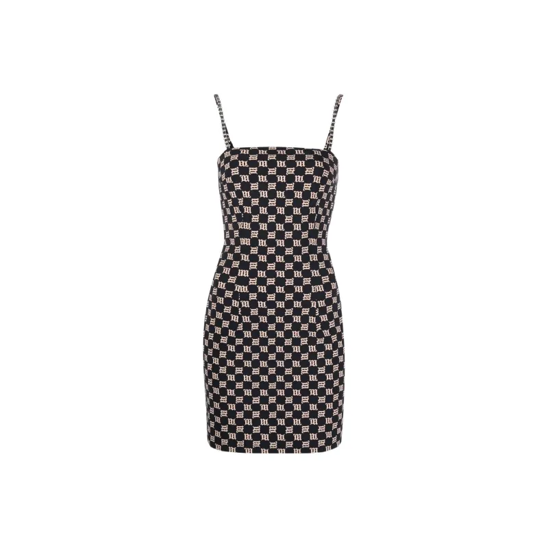 Misbhv Monogram Sleeveless Mini Dress-0