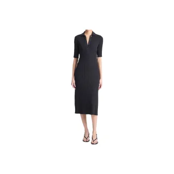 VINCE Short-Sleeved Dresses Women's Black