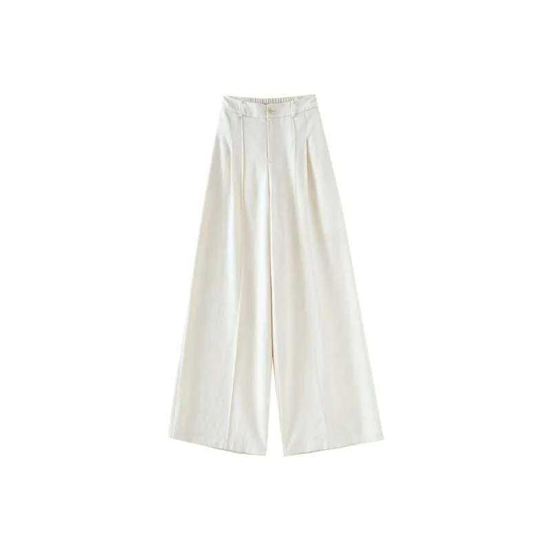 OUNIXUE Casual Pants Women's Apricot-0