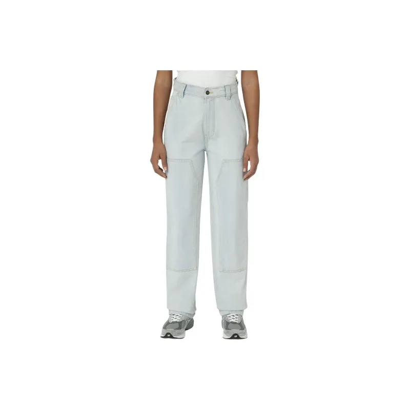 Dickies Madison Loose Fit Double Knee Jeans Jeans Women's Light Blue-0
