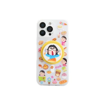 Wei Xin Acrylic Material Foodie Little Girl Phone Cases Compatible With IPhone 16/15 Pro Max/Apple 13/14 Pro/Max