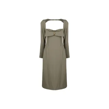 Jacquemus Long-Sleeved Dresses Women's Green