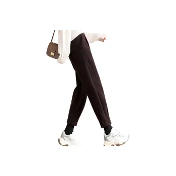 FAWENXIANGZI Casual Pants Women's Dark Coffee