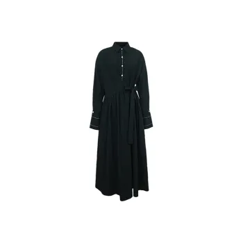 Even Vintage A-Line Skirt Dress Black