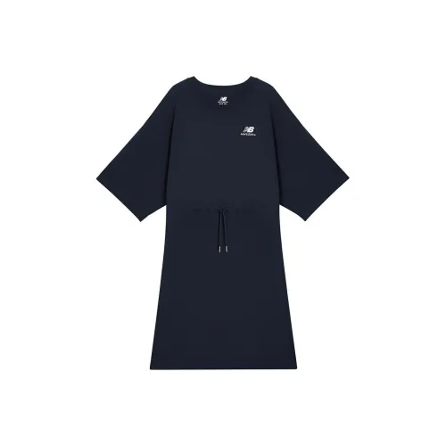 New Balance Short Sleeved Dress Women's Dark Navy Blue
