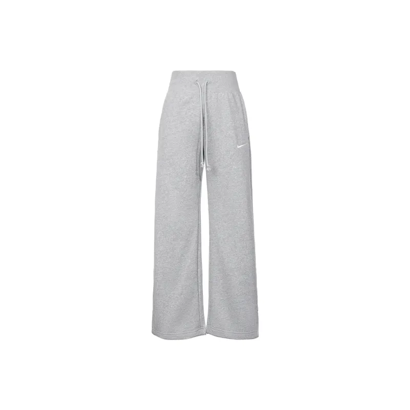 Nike Knitted Sports Pants Women's Gray-0