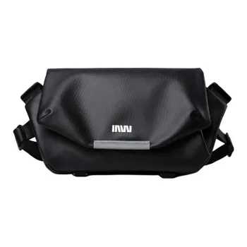 SEPTWOLVES PVC Crossbody Bag, Shoulder Bag Men's Black