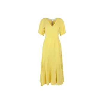 MARNI Short-Sleeved Dresses Women's Yellow