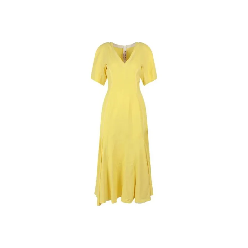 MARNI Short-Sleeved Dresses Women's Yellow-0