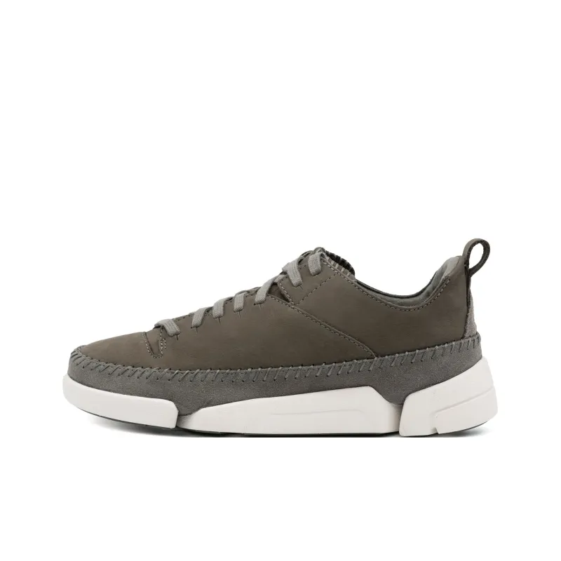 Clarks Casual Shoes Unisex Low Top White Gray Brown-0