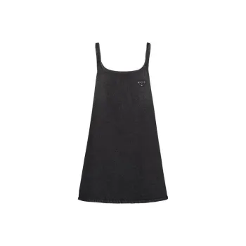 PRADA Denim Mini Dress 'Black'