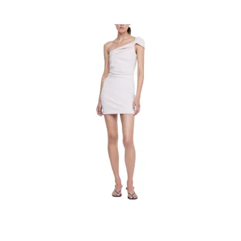 BEC+BRIDGE ELEA ASYM MINI DRESS Short Sleeved Dress Women's VANILLA BEAN/Vanilla White