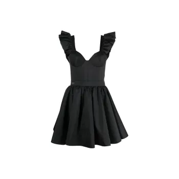 PHILIPP PLEIN Ruffled Mini Dress