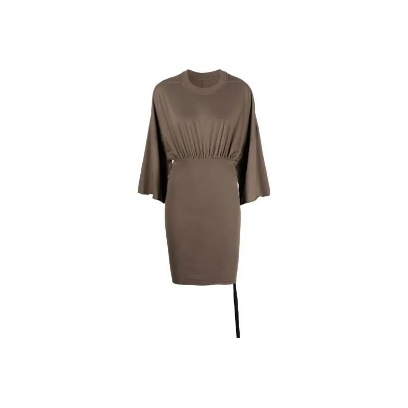 Rick Owens DRKSHDW Short Sleeved Dresses Women's Coffee-0