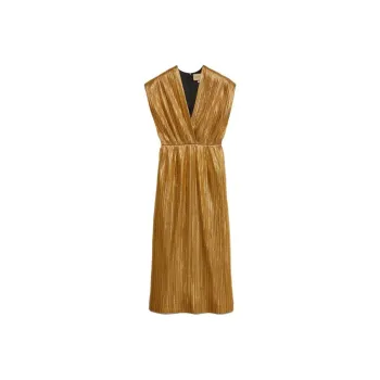 GUCCI Cady Lamé Midi Dress