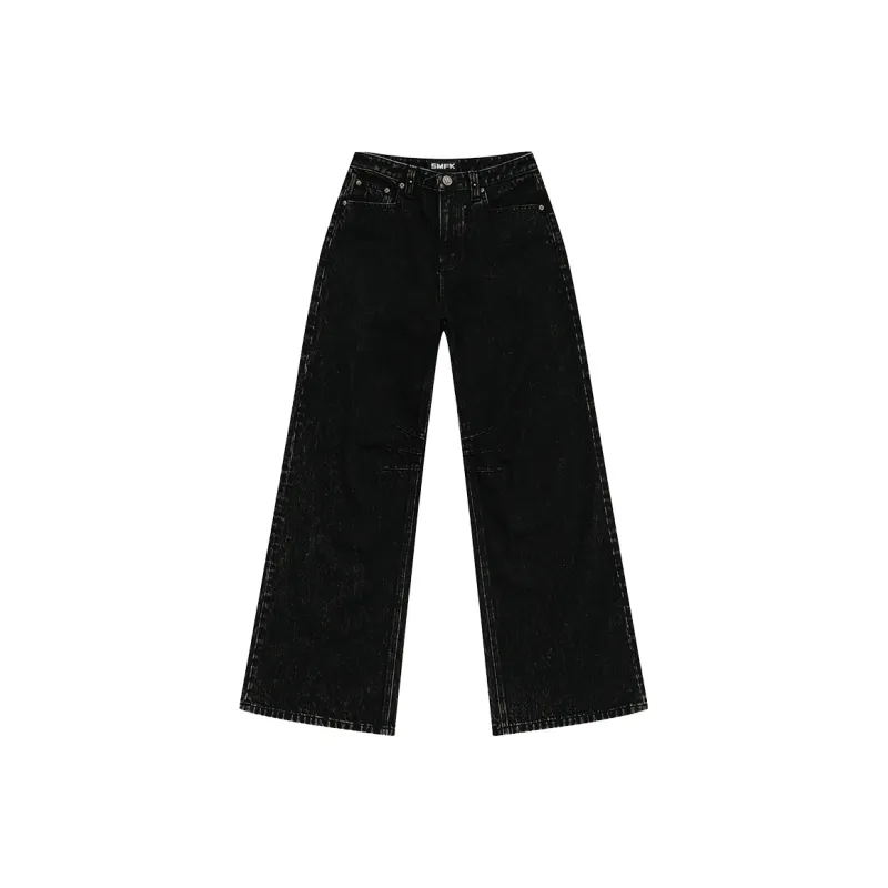 SMFK Jeans Unisex Black Denim-0