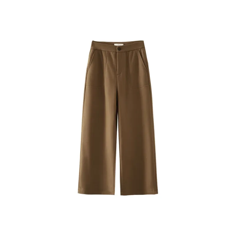 YALIDA Casual Pants Women's Camel-0
