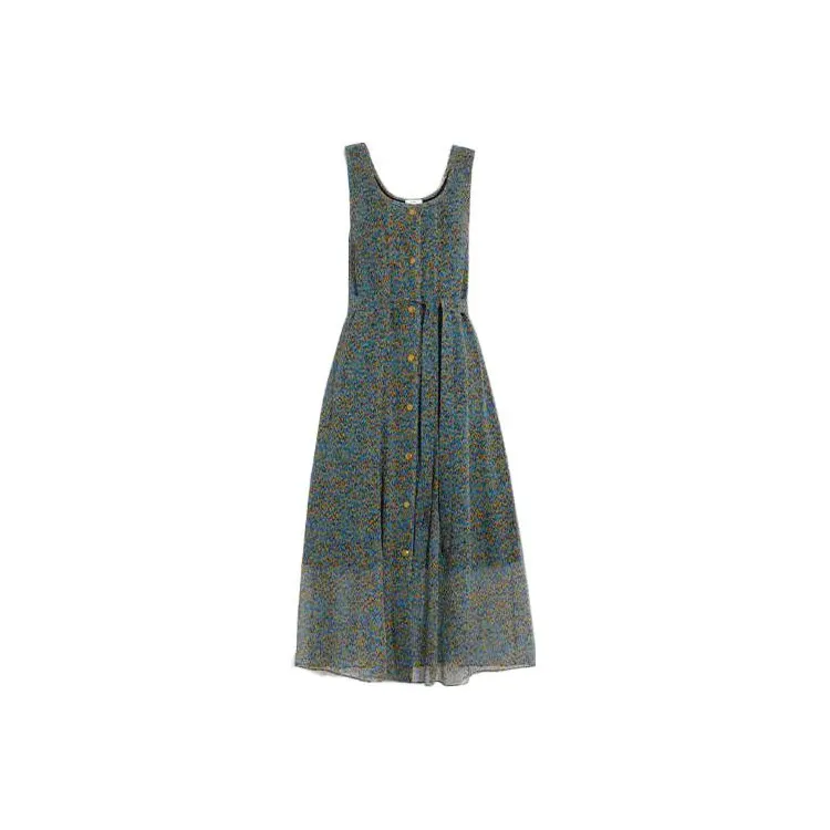 COACH Sleeveless Dresses Women's Blue-0
