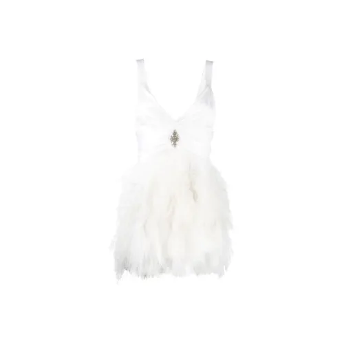 Alessandra Rich Sleeveless Dresses Women's White