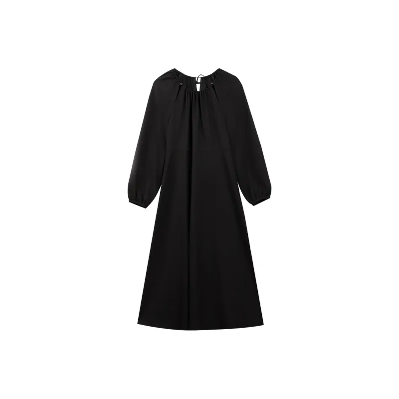 THE SEA LIFE Long Sleeved Dress Women's Black Mage-0