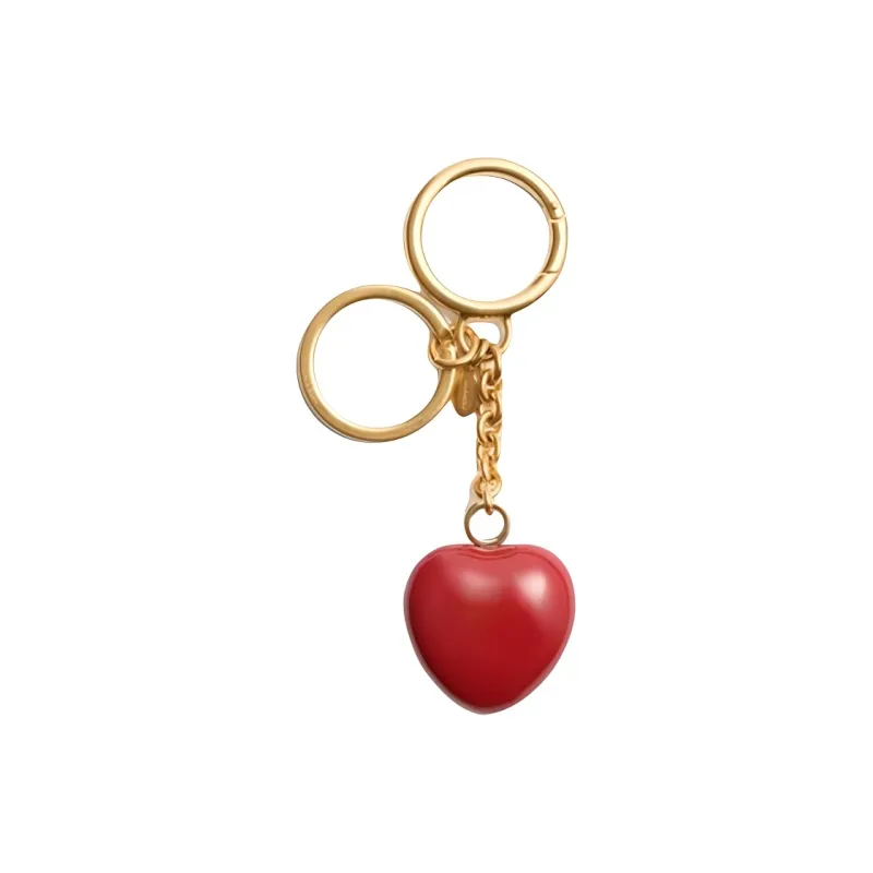 Valentino Enamel Bag Charm Bag Accessory Women's Yellow & Red-1