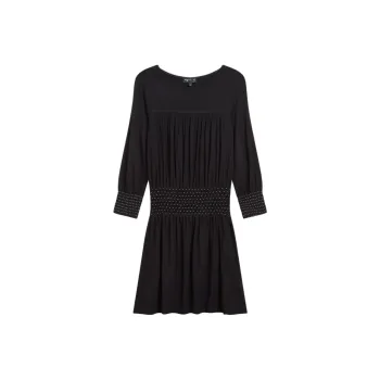 Agnes B. Carry Smocked Top