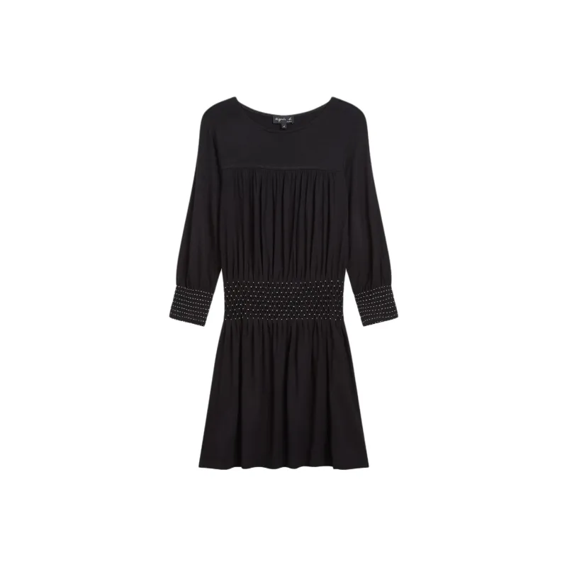 Agnes B. Carry Smocked Top-0