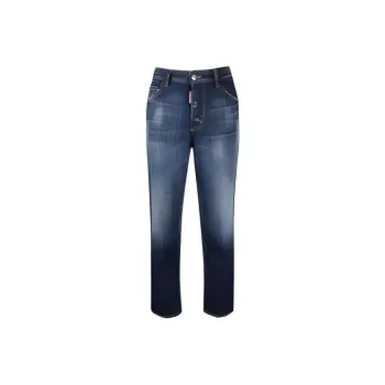 DSQUARED 2 High Waisted Straight Leg Jeans