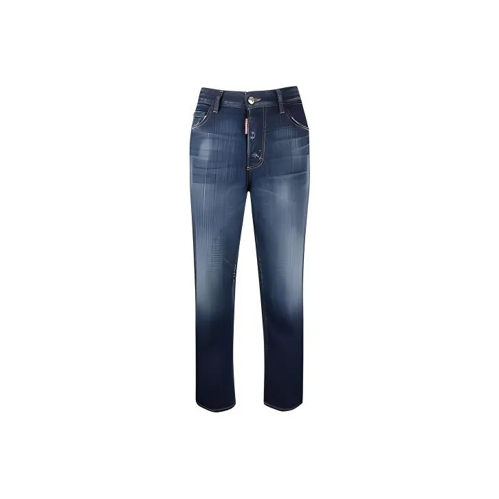 DSQUARED 2 High Waisted Straight-Leg Jeans-0