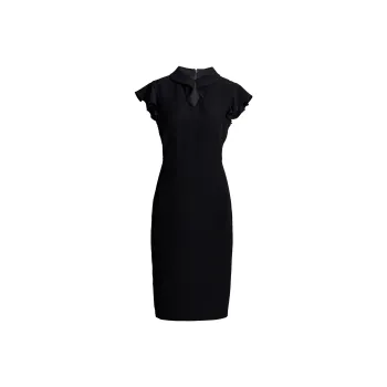 ROEYSHOUSE Short Sleeved Dresses Women's Black