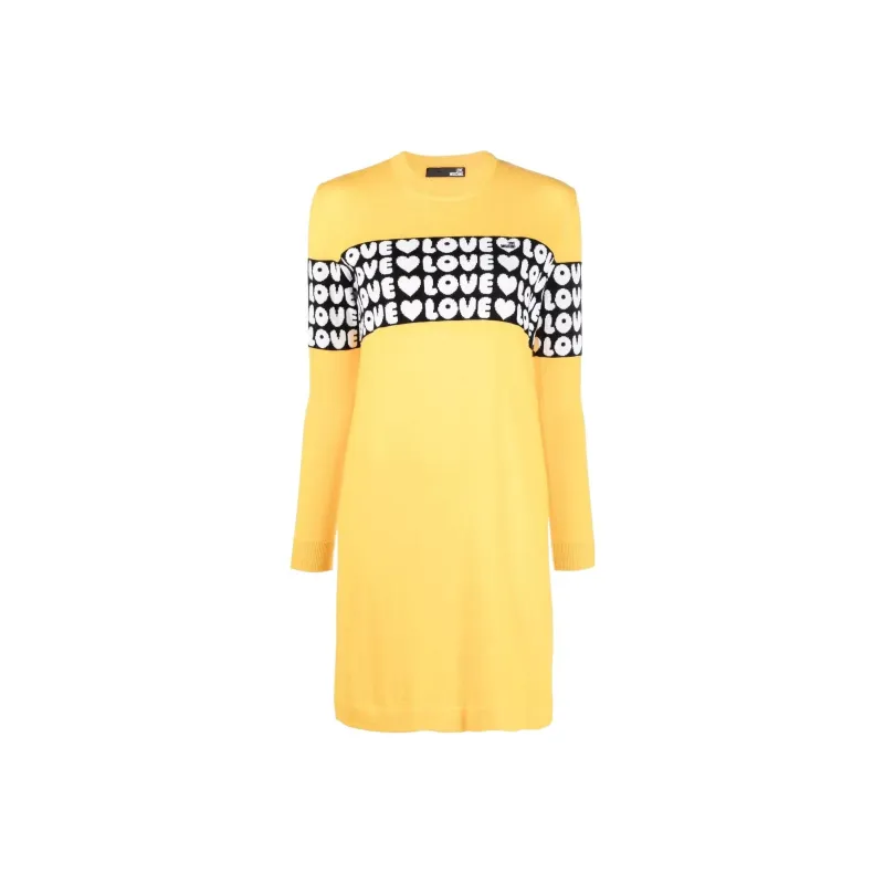 MOSCHINO Long-Sleeved Dresses Women's Yellow-0