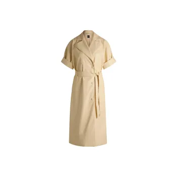 HUGO BOSS Faux leather Midi Dress