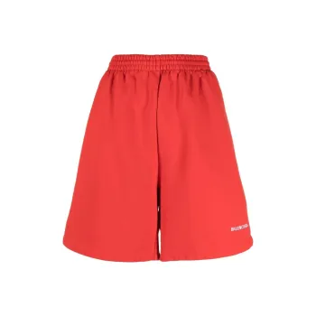 Balenciaga Sweatshorts 'Bright Red/White'