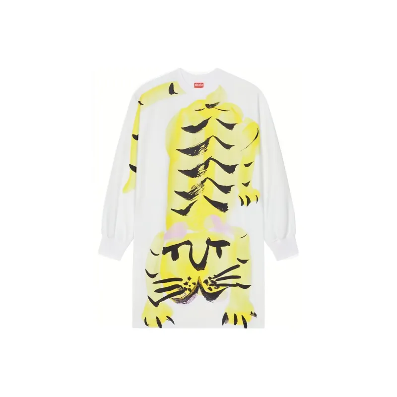 KENZO X Nigo FW22 Drop2 Long Sleeved Dress Women's White-0
