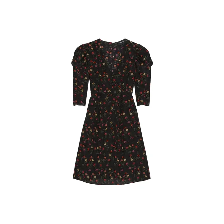 THE KOOPLES Short-Sleeved Dresses Women's Black-0