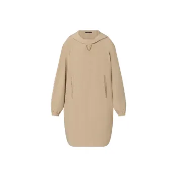 LOUIS VUITTON Long Sleeved Dresses Women's Khaki