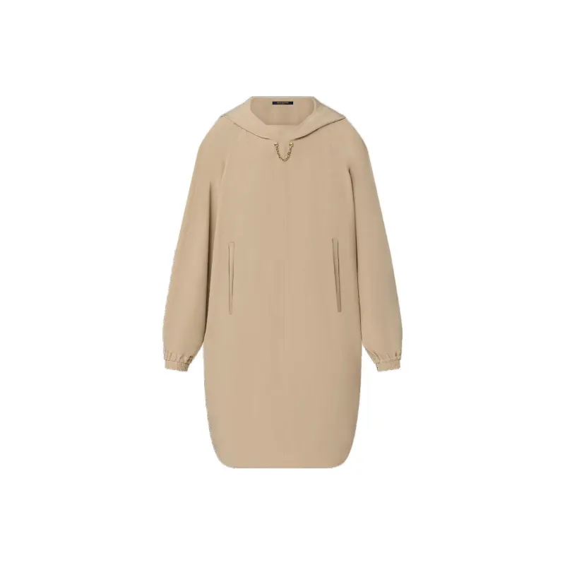 LOUIS VUITTON Long Sleeved Dresses Women's Khaki-0