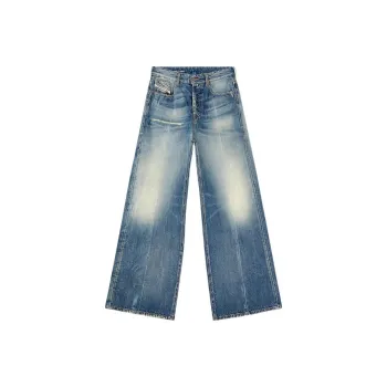 DIESEL 1996 D Sire Wide Leg Distressed Jeans