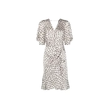 Maje Short Sleeved Dress Women's Brown