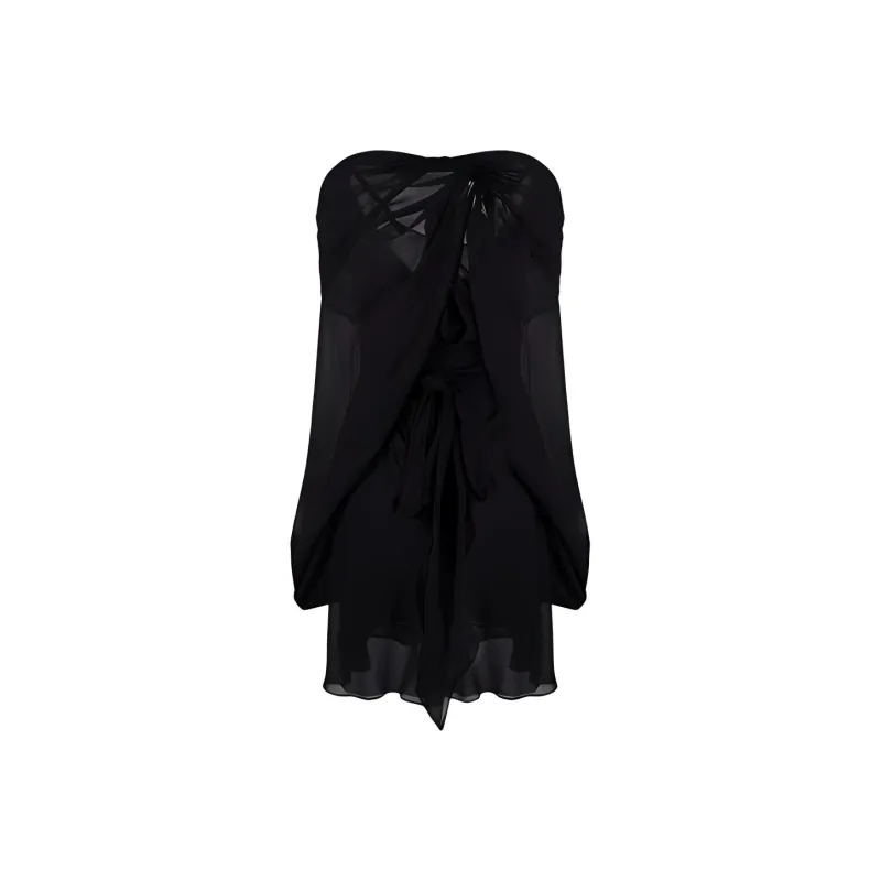 Maison Margiela Long Sleeved Dresses Women's Black-0