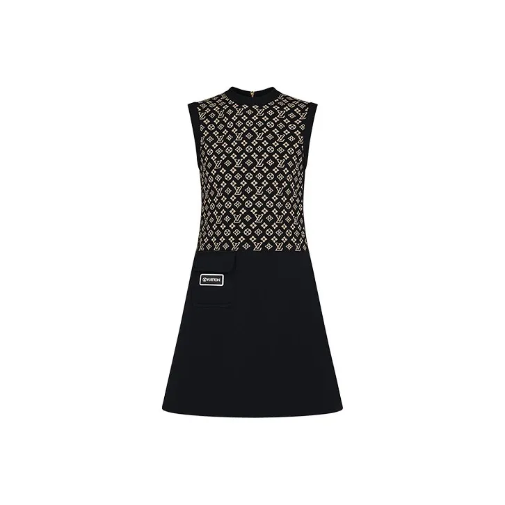 LOUIS VUITTON FW21 Sleeveless Dress Women's Black-0