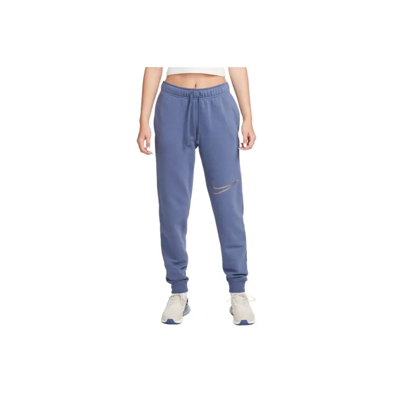 Nike Sportswear Club Fleece Knitted Sports Pants Women's Blue-0