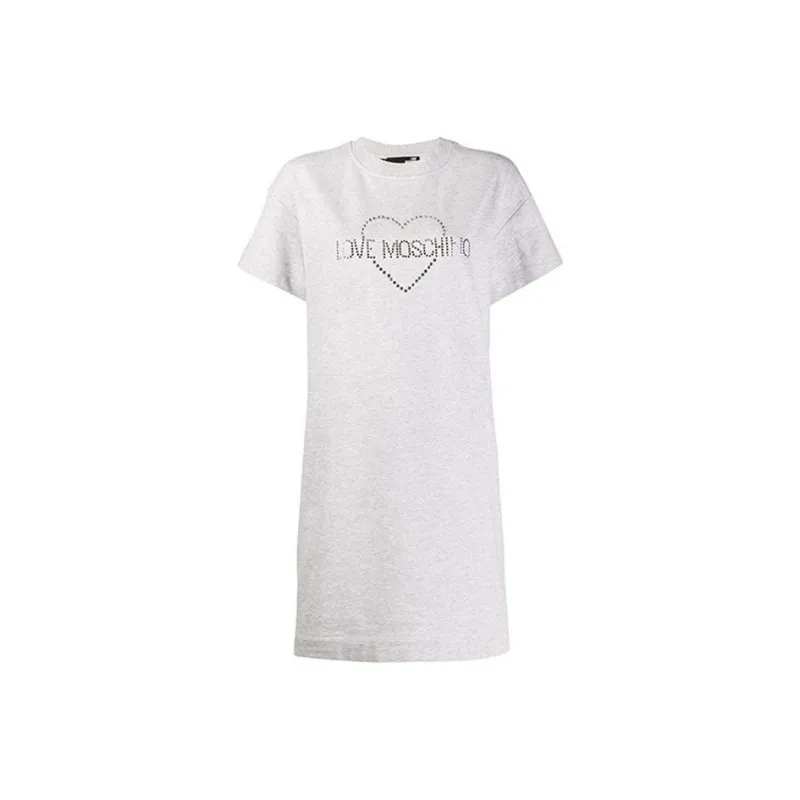 MOSCHINO Short Sleeved Dresses Women's Gray-0