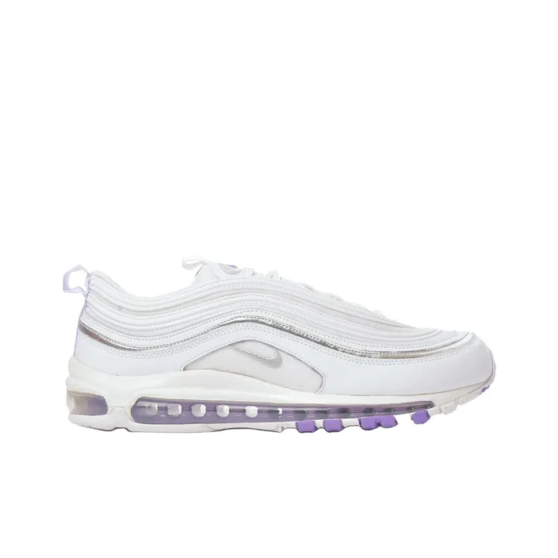 Nike Air Max 97 Anti Slip Wear Resistant Low Top Running Shoes Women's White-1