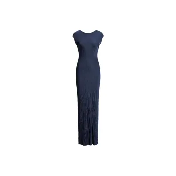 Polo Ralph Lauren Crinkled Satin Short sleeve Gown