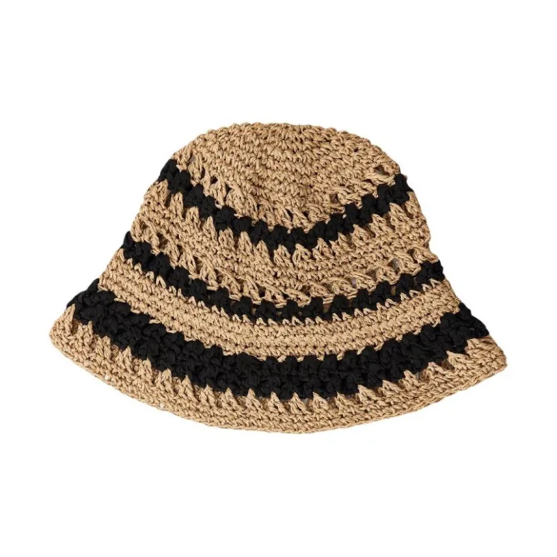ZARA Polyester, Pulp Hats & Caps Women's Brown-0