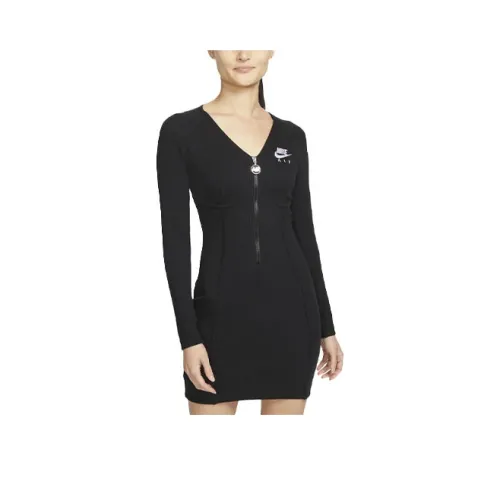 Nike Long Sleeved Dresses Women's Black